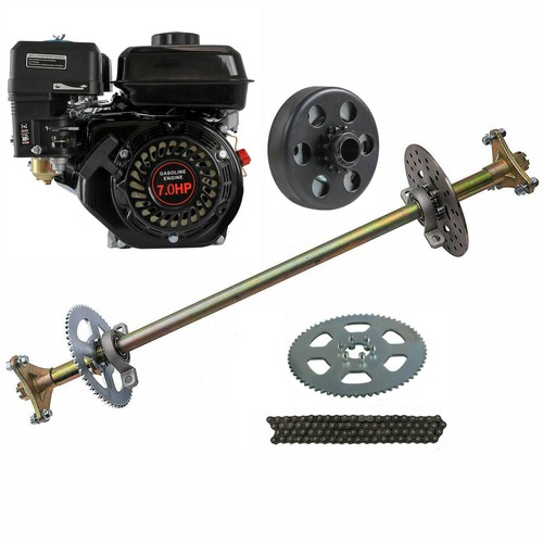 Rear axle kit complete - axle,